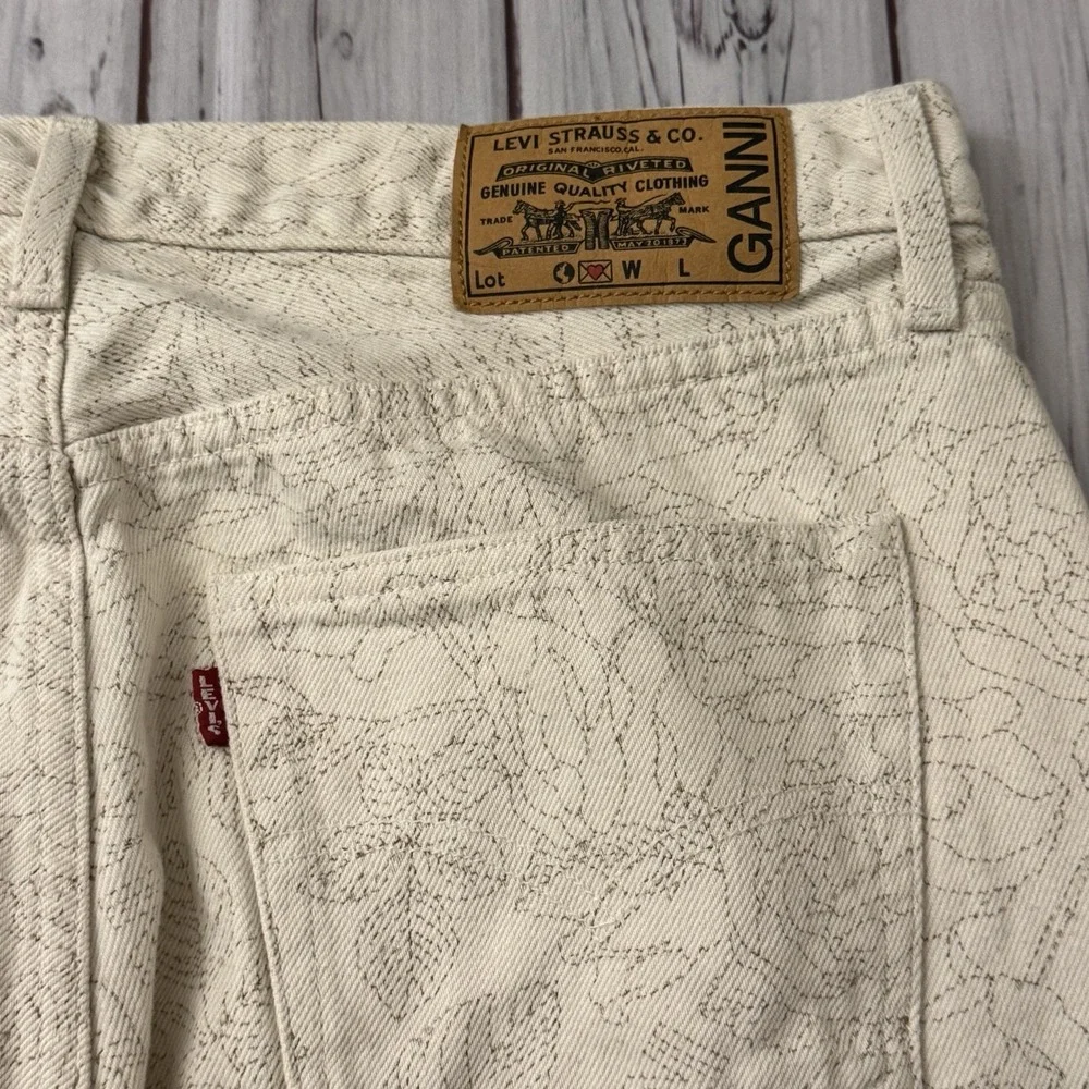 Levi's x Ganni Loose Slit Straight‎ Jeans Size Women's Size 30 Inseam 28